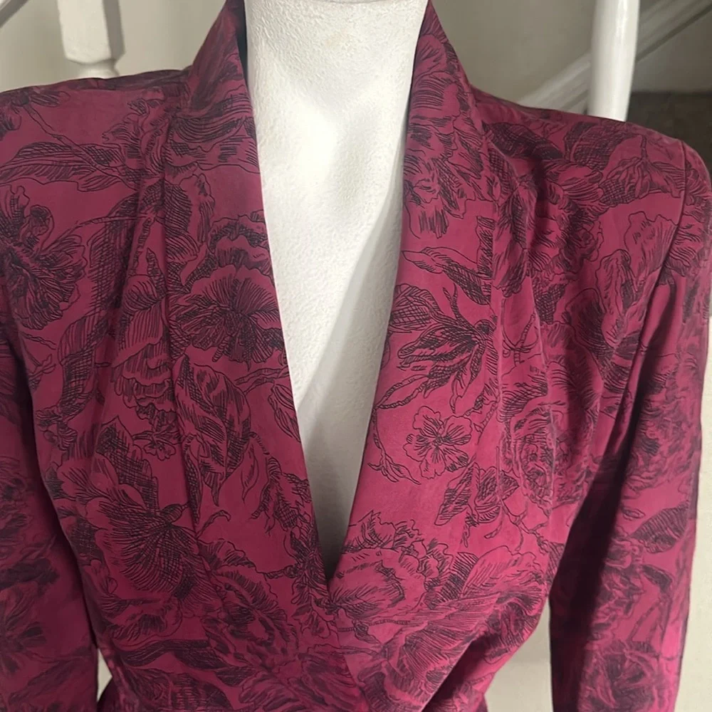 Vintage Liz Claiborne Petite Dress 100% Silk Size 8 - Picture 2 of 3